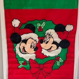 Disney Holiday Mickey and Minnie Red and Green big flag! New